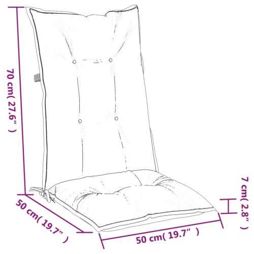 Jastuci za stolice 4 kom svjetlosivi 120 x 50 x 7 cm od tkanine - prošarana svjetlosiva 120 x 50 x 7 cm 4 Cijena