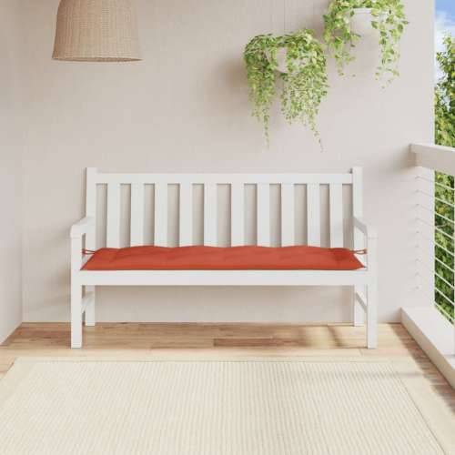 Jastuk za vrtnu klupu prošarano crvena 150x50x7 cm od tkanine - prošarana crvena 150 x 50 x 7 cm 1 Cijena