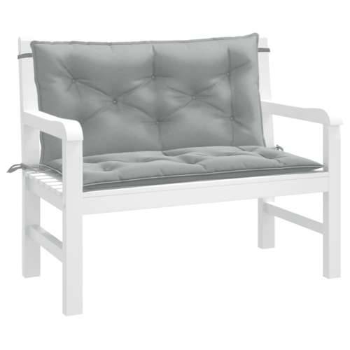 Jastuci za vrtnu klupu 2 kom svjetlosivi 100x50x7 cm tkanine prošarana svjetlosiva 100 x 50 x 7 cm 1 Cijena