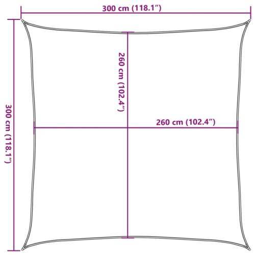 Jedro za zaštitu od sunca boje pijeska 3 x 3 m 100 % poliester Oxford - Pijesak 3 x 3 m 1 Cijena