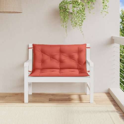 Jastuci za vrtnu klupu 2 kom Crvena vina 100x50x7 cm tkanina - prošarana crvena 100 x 50 x 7 cm 1 Cijena