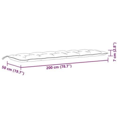 Jastuci za vrtnu klupu 2 kom zeleni 200x50x7 cm tkanina - prošarana zelena 200 x 50 x 7 cm 1 Cijena