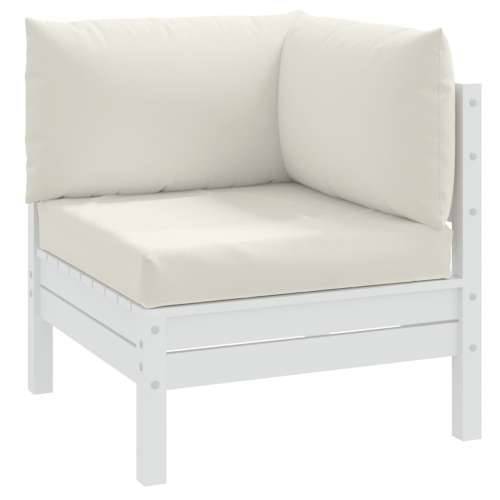 Jastuci za palete 3 kom prošarano krem od tkanine - Krema 1 kutna sofa Cijena
