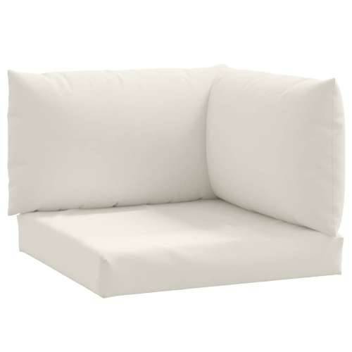 Jastuci za palete 3 kom prošarano krem od tkanine - Krema 1 kutna sofa Cijena