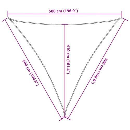 Jedro za zaštitu od sunca boje pijeska 5x5x5 m 100 % poliester Oxford - Pijesak 5 x 5 x 5 m 1 Cijena