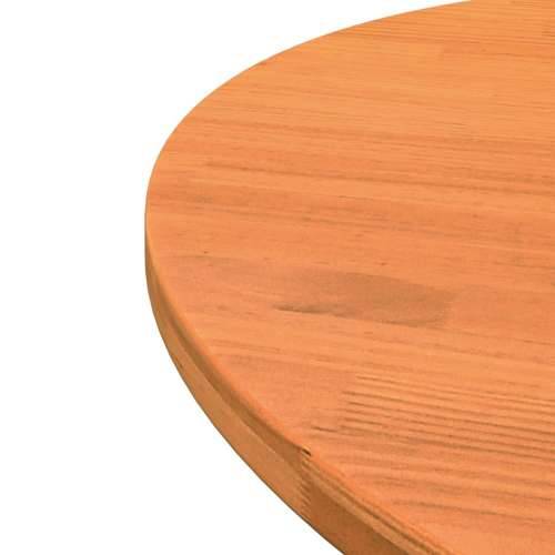 Ploča za stol okrugla voštano smeđa Ø 80 x 2,5 cm od borovine - Voštano smeđa Ø 80 x 2.5 cm 1 Cijena