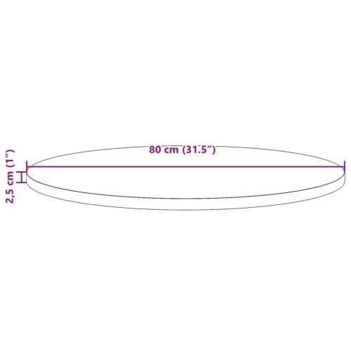 Ploča za stol okrugla voštano smeđa Ø 80 x 2,5 cm od borovine - Voštano smeđa Ø 80 x 2.5 cm 1 Cijena