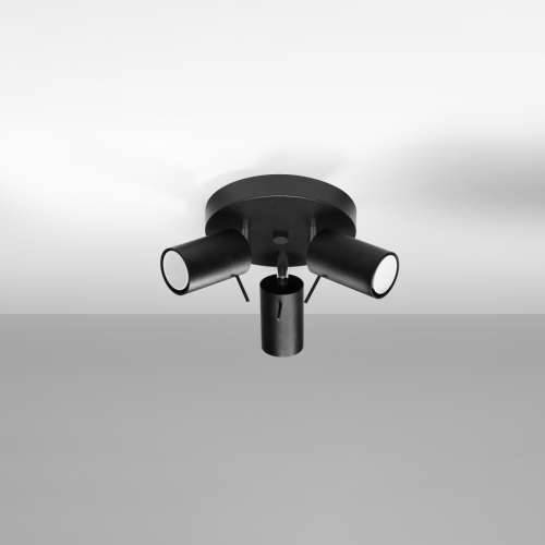 Stropna lampa RING 3P crna Cijena