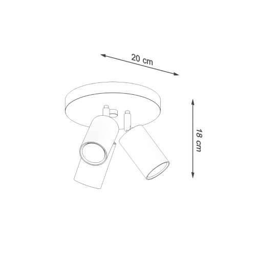 Stropna lampa RING 3P crna Cijena