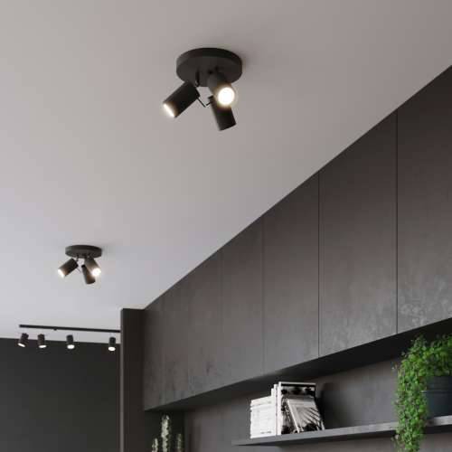Stropna lampa RING 3P crna Cijena