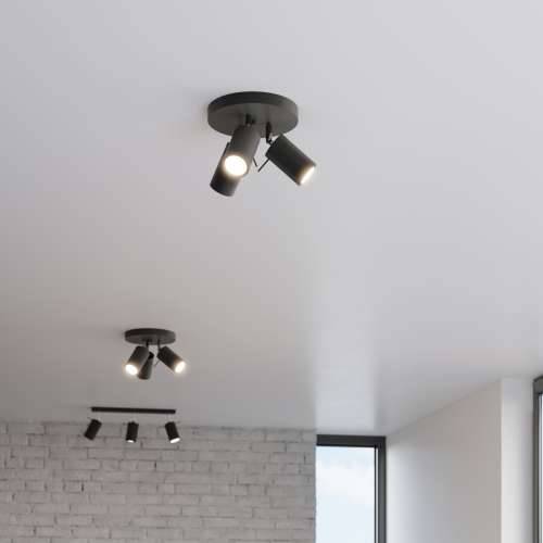 Stropna lampa RING 3P crna Cijena