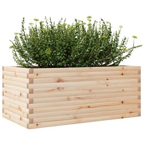Vrtna sadilica 110x60x45,5 cm od masivne borovine - Prirodna boja bora 110 x 60 x 45.5 cm 1 Cijena
