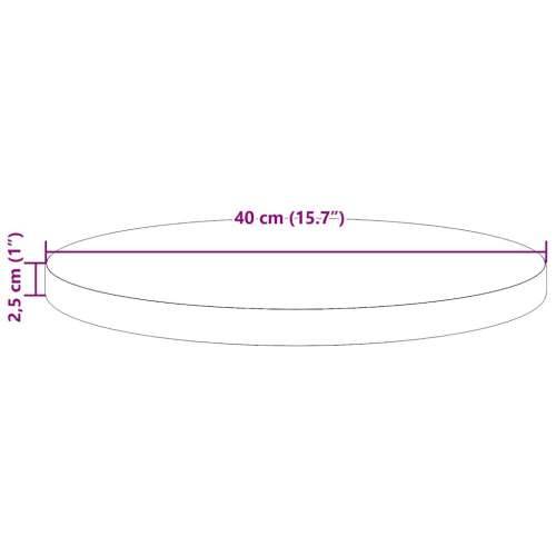 Ploča za stol okrugla voštano smeđa Ø 40 x 2,5 cm od borovine - Voštano smeđa Ø 40 x 2.5 cm 1 Cijena