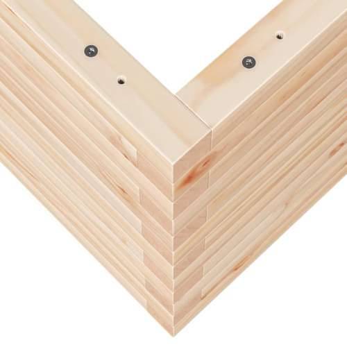 Vrtna sadilica 70x40x45,5 cm od masivne borovine - Prirodna boja bora 70 x 40 x 45.5 cm 1 Cijena