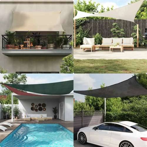 Jedro za zaštitu sunca 160 g/m² pravokutno plavo 3,5x4,5 m HDPE - Plava 3.5 x 4.5 m 1 Cijena