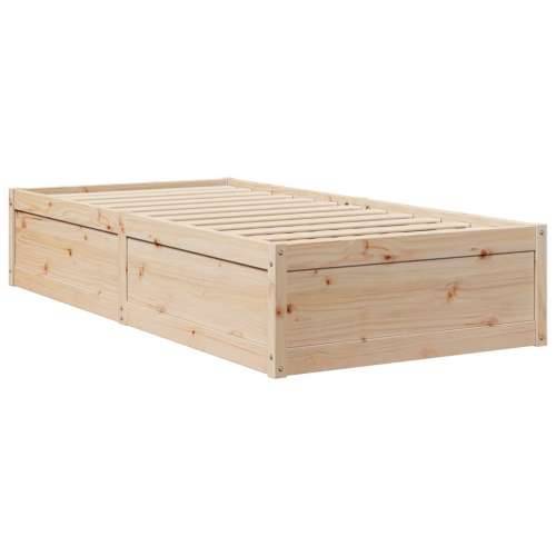 Krevet s madracem 90 x 200 cm od masivne borovine - Prirodna 90 x 200 cm Cijena