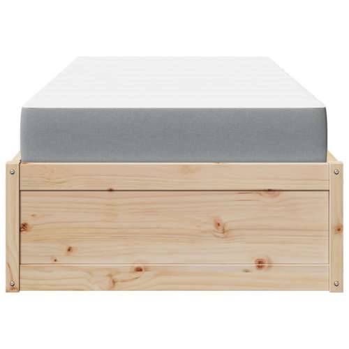 Krevet s madracem 90 x 200 cm od masivne borovine - Prirodna 90 x 200 cm Cijena