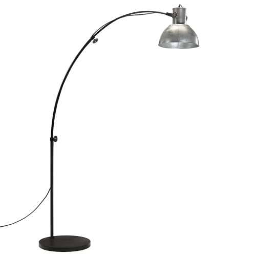 Podna svjetiljka 25 W vintage srebrna 150 cm E27 - Srebrno 1 Cijena