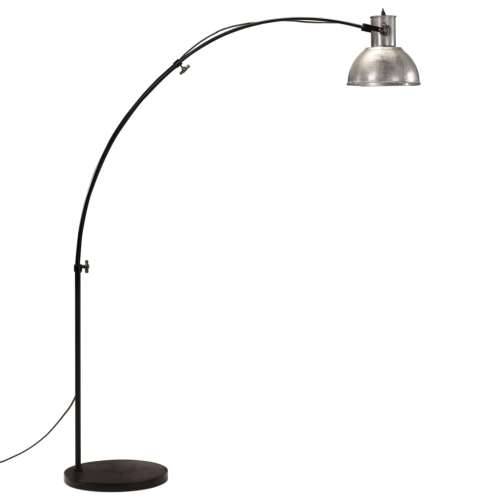 Podna svjetiljka 25 W vintage srebrna 150 cm E27 - Srebrno 1 Cijena