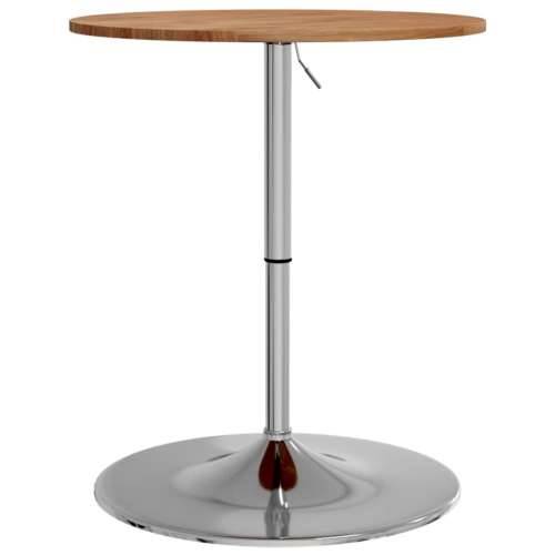 Barski stol svjetlosmeđi Ø 60 x 89,5 cm od masivne hrastovine - Svjetlosmeđa 60 x 89.5 cm 1 masivna hrastovina Cijena