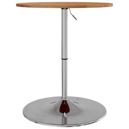 Barski stol svjetlosmeđi Ø 60 x 89,5 cm od masivne hrastovine - Svjetlosmeđa 60 x 89.5 cm 1 masivna hrastovina Cijena