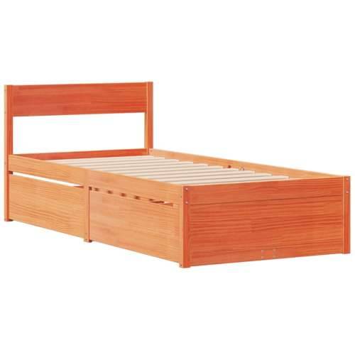 Krevet s ladicama i madracem voštano smeđi 90x200 cm borovina Voštano smeđa 90 x 200 cm Cijena