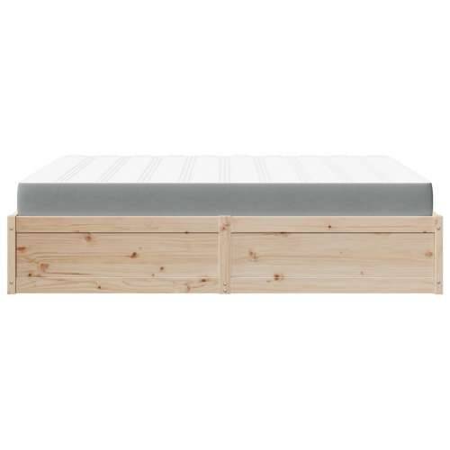 Krevet s madracem 160x200 cm od masivne borovine - Prirodna 160 x 200 cm Cijena