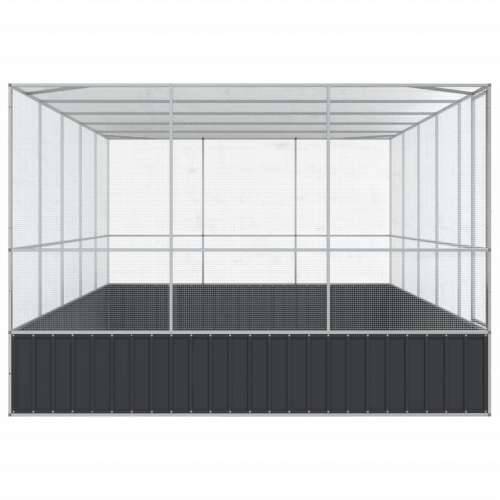 Kavez za ptice s produžetkom srebrni 518x307x212 cm čelični - 518 x 307 x 212 cm Cijena