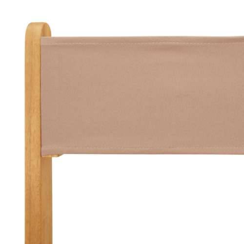 3-dijelni bistro set od tkanine i masivnog drva smeđesivi - Sivo-smeđa 70 x 75 cm 1 Cijena