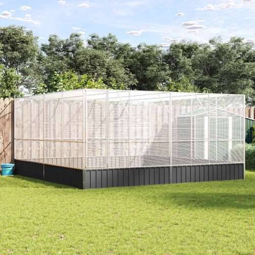 Kavez za ptice srebrni 418 x 414 x 212 cm čelični - 418 x 414 x 212 cm Cijena