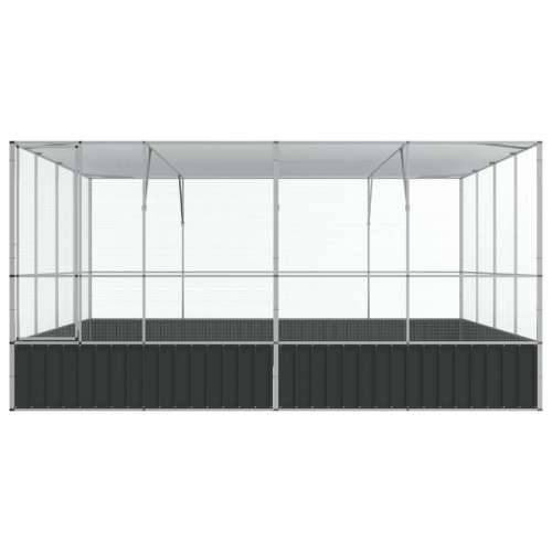 Kavez za ptice srebrni 418 x 414 x 212 cm čelični - 418 x 414 x 212 cm Cijena