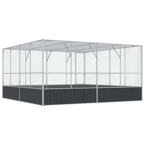 Kavez za ptice srebrni 418 x 414 x 212 cm čelični - 418 x 414 x 212 cm Cijena