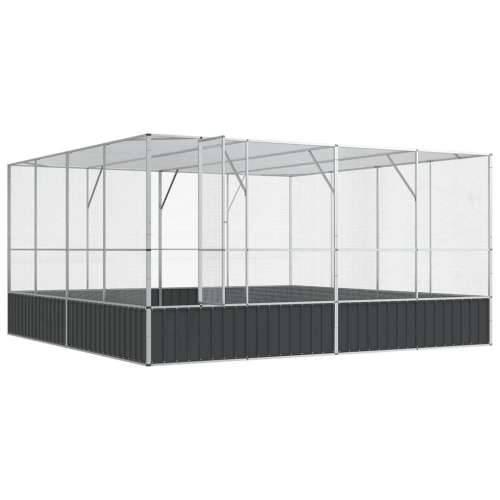 Kavez za ptice srebrni 418 x 414 x 212 cm čelični - 418 x 414 x 212 cm Cijena