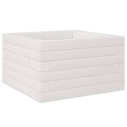 Vrtna sadilica bijela 40 x 40 x 23 cm od masivne borovine - Bijela 40 x 40 x 23 cm 1 Cijena