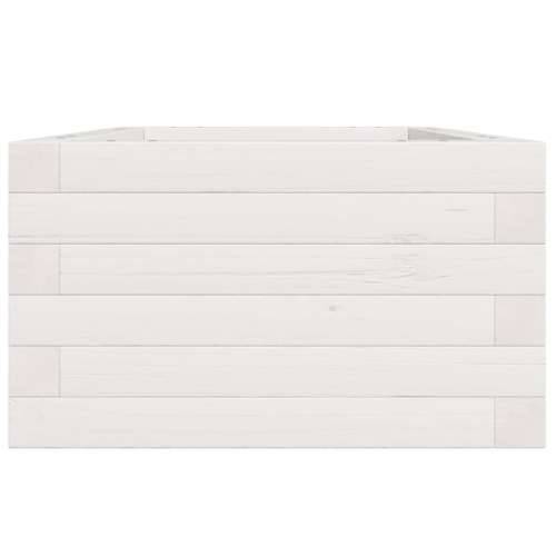 Vrtna sadilica bijela 40 x 40 x 23 cm od masivne borovine - Bijela 40 x 40 x 23 cm 1 Cijena