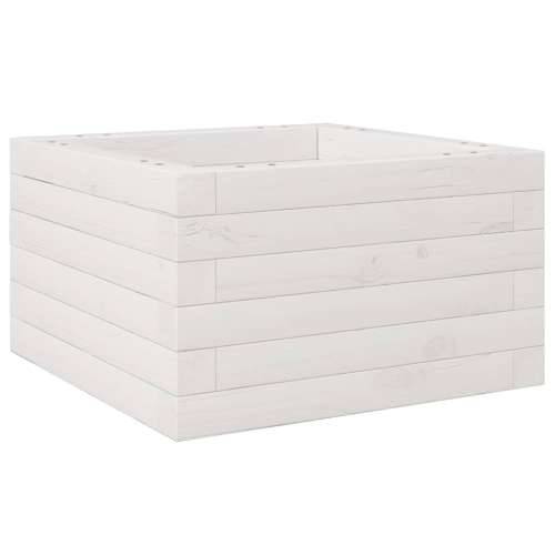 Vrtna sadilica bijela 40 x 40 x 23 cm od masivne borovine - Bijela 40 x 40 x 23 cm 1 Cijena