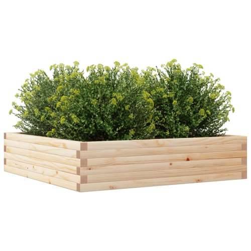 Vrtna sadilica 100x100x23 cm od masivne borovine - Prirodna boja bora 100 x 100 x 23 cm 1 Cijena