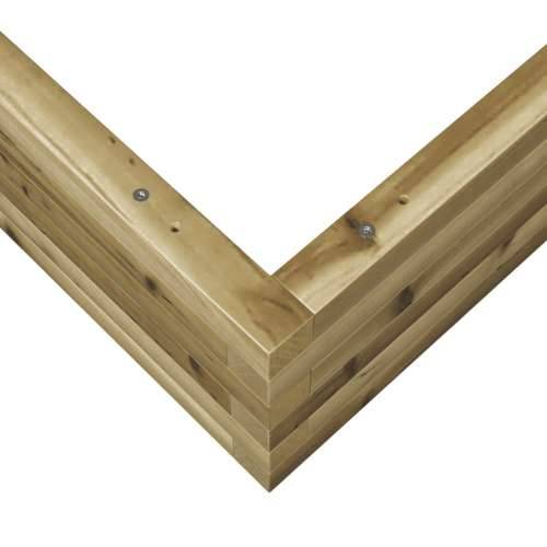 Vrtna sadilica 110x110x23 cm od impregnirane borovine - Prirodno impregnirano 110 x 110 x 23 cm 1 Cijena