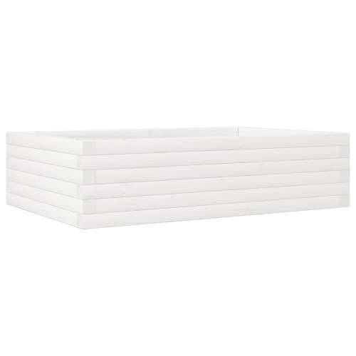 Vrtna sadilica bijela 90 x 60 x 23 cm od masivne borovine - Bijela 90 x 60 x 23 cm 1 Cijena