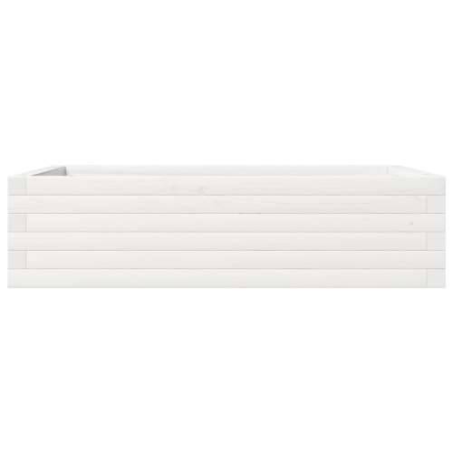 Vrtna sadilica bijela 90 x 60 x 23 cm od masivne borovine - Bijela 90 x 60 x 23 cm 1 Cijena