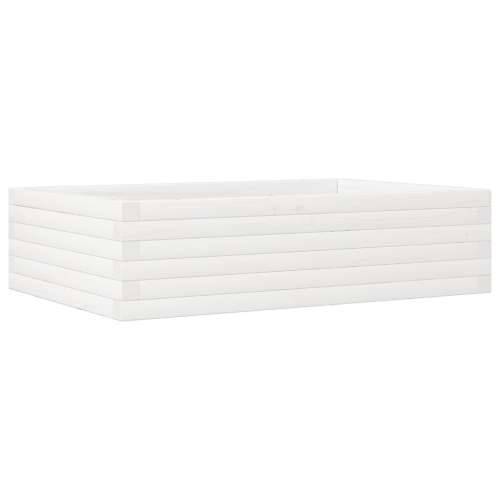 Vrtna sadilica bijela 90 x 60 x 23 cm od masivne borovine - Bijela 90 x 60 x 23 cm 1 Cijena