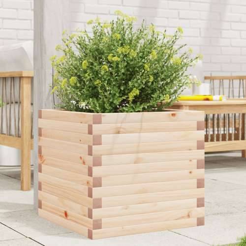 Vrtna sadilica 50x50x45,5 cm od masivne borovine - Prirodna boja bora 50 x 50 x 45.5 cm 1 Cijena