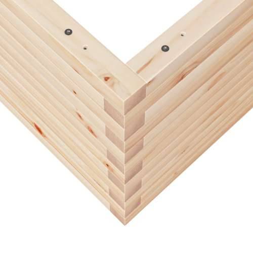 Vrtna sadilica 50x50x45,5 cm od masivne borovine - Prirodna boja bora 50 x 50 x 45.5 cm 1 Cijena