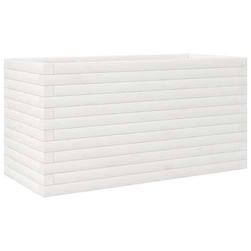 Vrtna sadilica bijela 90x40x45,5 cm od masivne borovine - Bijela 90 x 40 x 45.5 cm 1 Cijena