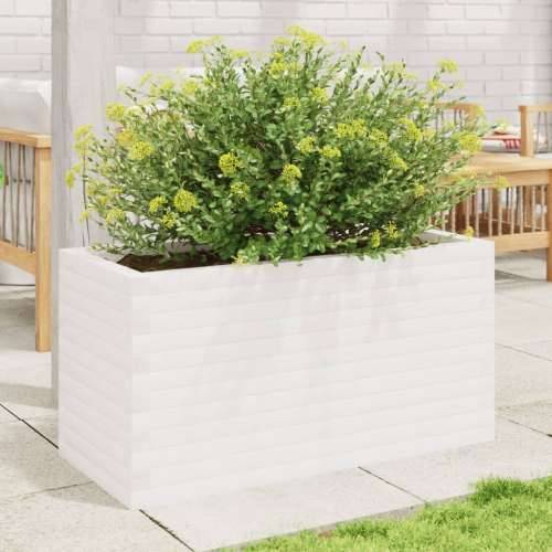 Vrtna sadilica bijela 90x40x45,5 cm od masivne borovine - Bijela 90 x 40 x 45.5 cm 1 Cijena