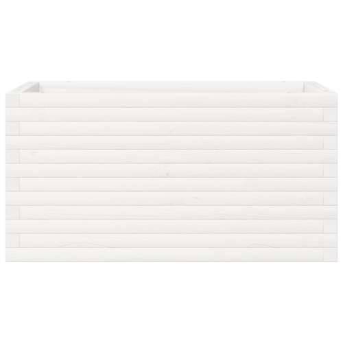 Vrtna sadilica bijela 90x40x45,5 cm od masivne borovine - Bijela 90 x 40 x 45.5 cm 1 Cijena