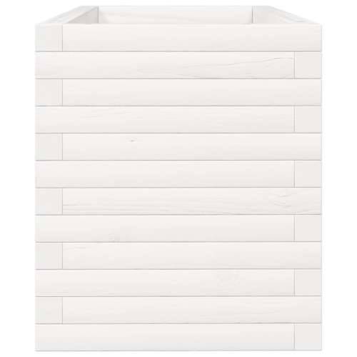 Vrtna sadilica bijela 90x40x45,5 cm od masivne borovine - Bijela 90 x 40 x 45.5 cm 1 Cijena