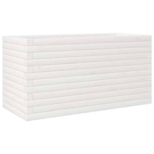 Vrtna sadilica bijela 90x40x45,5 cm od masivne borovine - Bijela 90 x 40 x 45.5 cm 1 Cijena