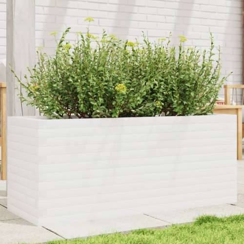 Vrtna sadilica bijela 110x40x45,5 cm od masivne borovine - Bijela 110 x 40 x 45.5 cm 1 Cijena