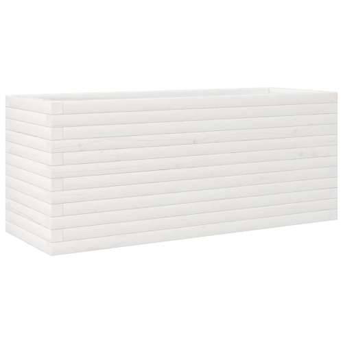 Vrtna sadilica bijela 110x40x45,5 cm od masivne borovine - Bijela 110 x 40 x 45.5 cm 1 Cijena